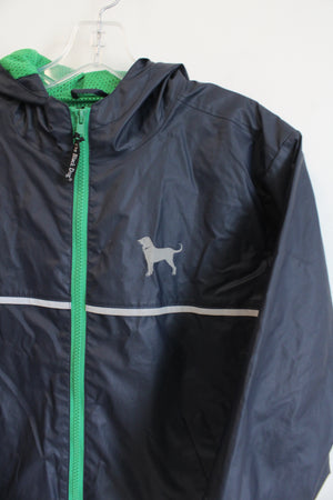 The Black Dog Dark Navy Blue Rain Coat | Youth M (7/8)