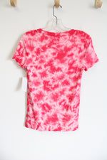 NEW Faded Glory Pink Tie-Dye Shirt | S