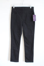 NEW Gloria Vanderbilt Amanda Pull-On Black Pants | 8