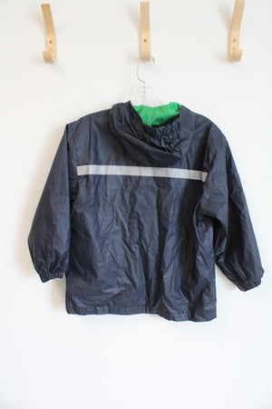 The Black Dog Dark Navy Blue Rain Coat | Youth M (7/8)