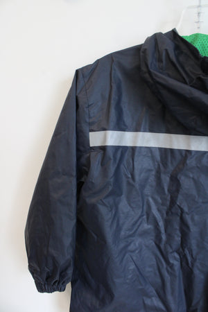 The Black Dog Dark Navy Blue Rain Coat | Youth M (7/8)