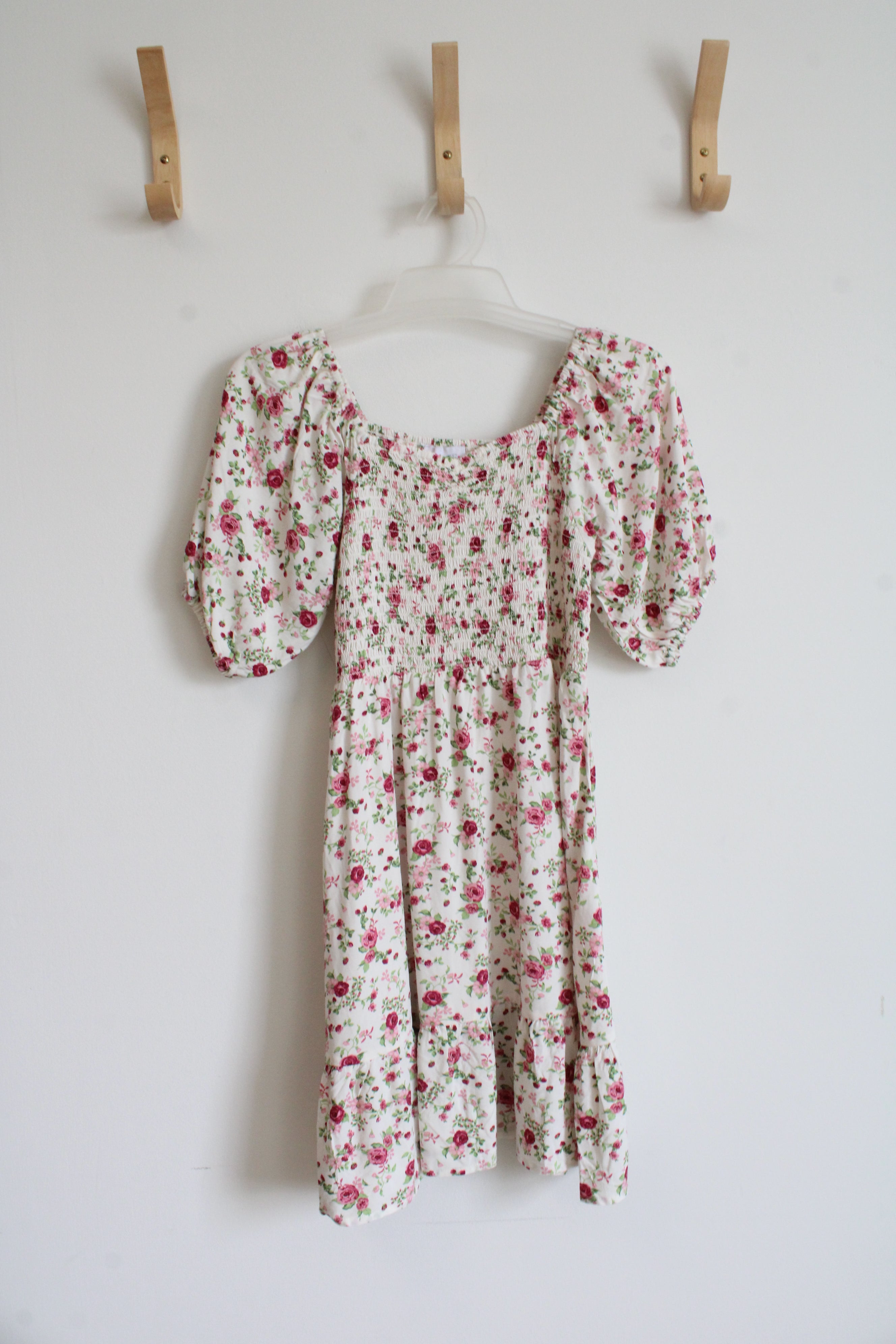 Jupe Fille The Children's Place Rouge Carreaux Et Roses – Taille 5/6 Ans NEUVE