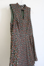 Xhilaration Green Floral Knit Dress | XL