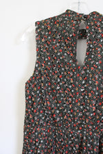 Xhilaration Green Floral Knit Dress | XL