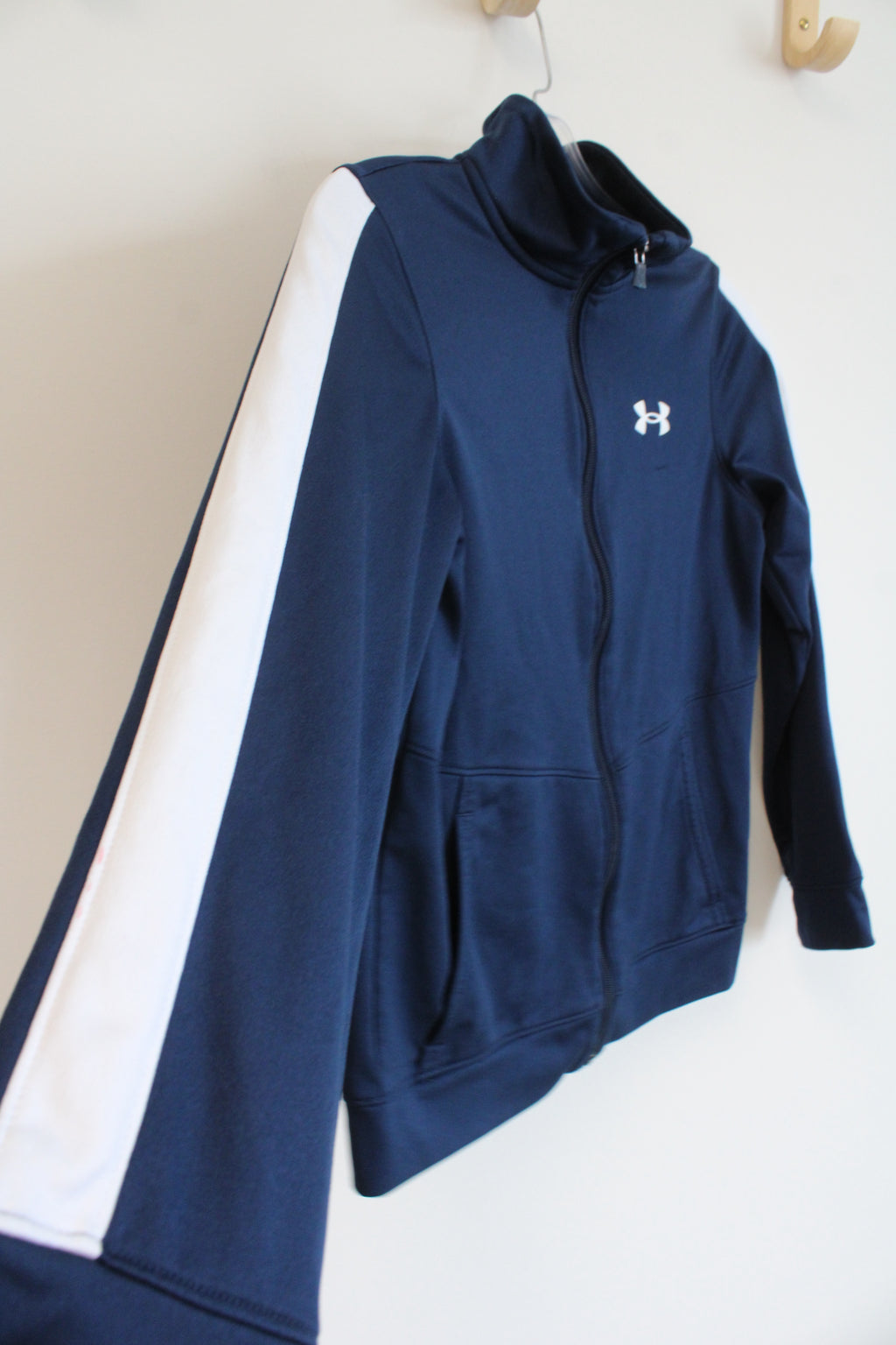 Under Armour Navy Blue Zip Up Light Jacket | Youth M (10/12)
