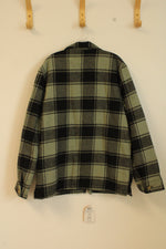 NEW Wonder Nation Sage Green and Black Plaid Lined Jacket | 14/16