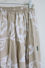 Vintage Gene Ewing Bis Tan Floral Skirt | M