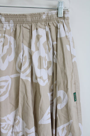 Vintage Gene Ewing Bis Tan Floral Skirt | M