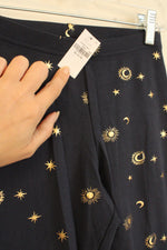 NEW Old Navy Blue and Gold Sun / Moon Leggings | 14/16