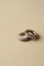 Michael Dawkins Sterling/14K Pebble Caviar Large Hoop Earrings