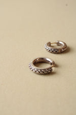 Michael Dawkins Sterling/14K Pebble Caviar Large Hoop Earrings