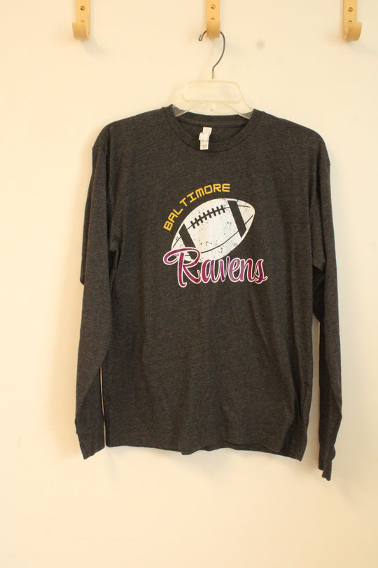 Live and Tell Apparel Gray Baltimore Ravens LS Shirt | XL