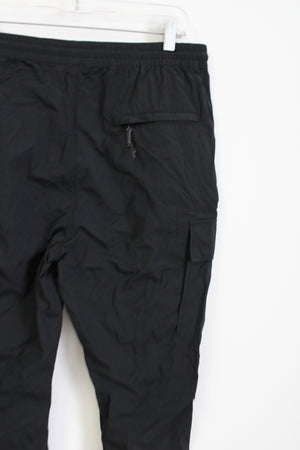 Aeropostale Black Nylon Jogger Pants | L