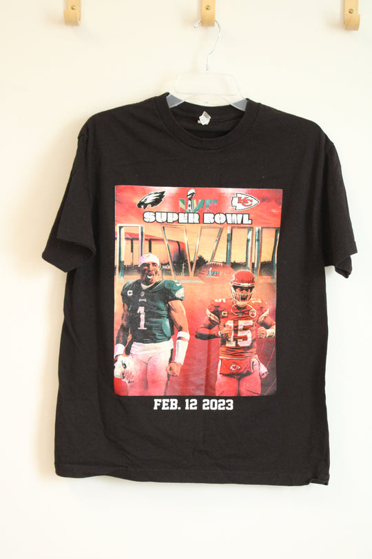 Eagles Vs Chiefs Super Bowl 57 LVII Commemorative T Shirt | L