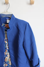 Signature Collection By Vicki Wayne Blue & Orange Floral Dress & Jacket | 8