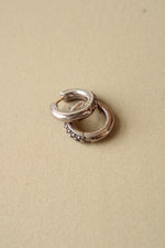 Michael Dawkins Sterling/14K Pebble Caviar Large Hoop Earrings