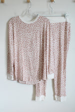 Stars Above Dusty Pink Leopard Print Pajama Set | XL