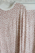 Stars Above Dusty Pink Leopard Print Pajama Set | XL