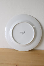 Fine China Society Harmony 5217 White Blue Pink Floral Dinner Plate