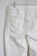 Sonoma White Wide Leg Crop Jean | 14