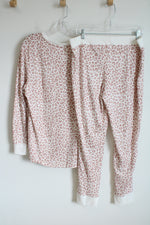 Stars Above Dusty Pink Leopard Print Pajama Set | XL