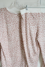 Stars Above Dusty Pink Leopard Print Pajama Set | XL
