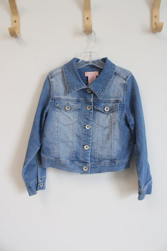 Squeeze Light Wash Denim Jacket | 7/8
