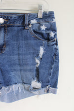 Maurices Distressed Star Spangled Shorts | 9/10