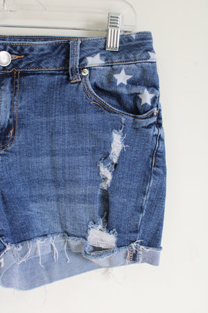 Maurices Distressed Star Spangled Shorts | 9/10