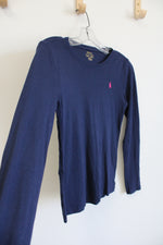Ralph Lauren Polo Navy Blue Long Sleeved Shirt | Youth XL/16