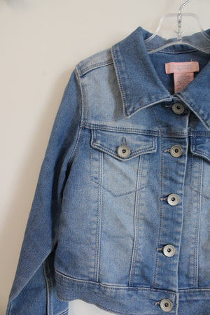 Squeeze Light Wash Denim Jacket | 7/8