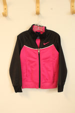 Nike Pink and Black Logo Jacket | 6 MO