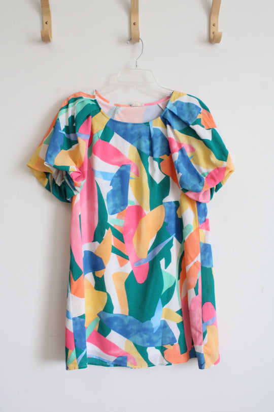 Jodifl Multi-Colored Patterned Shirt Dress | S