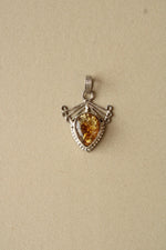 Sterling Silver Baltic Amber Necklace Pendant