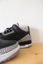 Nike Air Jordan 3 Retro OG Black Fire-Red Cement Grey Sneakers | Size 13