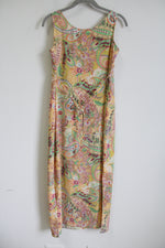 Chadwick's Yellow Multi-Colored Paisley Dress | 4 Petite