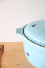 Vintage Cronin Blue Tulip Ceramic Bean Pot