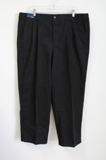 NEW Basic Editions Black Khaki Pants | 42X30