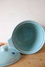 Vintage Cronin Blue Tulip Ceramic Bean Pot