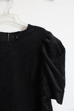 Who What Wear Black Corduroy Dress | XXL