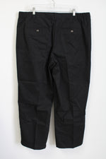 NEW Basic Editions Black Khaki Pants | 42X30