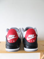 Nike Air Jordan 3 Retro Tinker Energy White Black & Fire Red Sneakers | Size 14