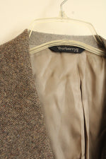 Burberrys Brown Pure Wool Tweed Blazer