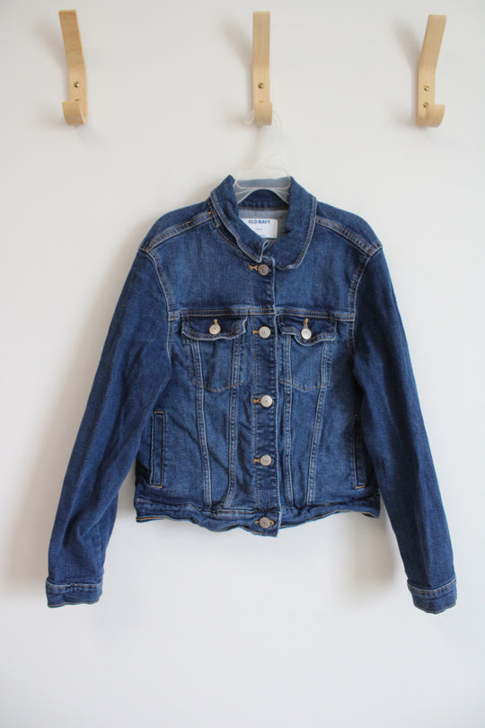 Old Navy Dark Wash Denim Jacket | Youth L (10/12)