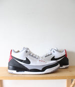Nike Air Jordan 3 Retro Tinker Energy White Black & Fire Red Sneakers | Size 14