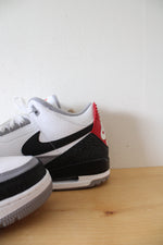 Nike Air Jordan 3 Retro Tinker Energy White Black & Fire Red Sneakers | Size 14