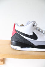 Nike Air Jordan 3 Retro Tinker Energy White Black & Fire Red Sneakers | Size 14