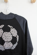 Tek Gear Warm Tek Black & Gray Soccer Hoodie | Youth S (8)