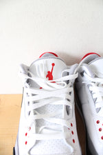 Nike Air Jordan 3 Retro Tinker Energy White Black & Fire Red Sneakers | Size 14
