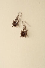 Sterling Silver Turtle Dangle Earrings